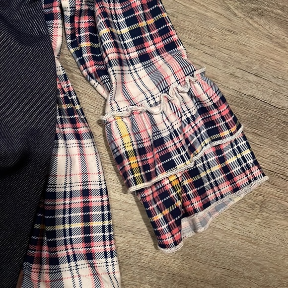 2 piece flannel and legging style outfit 4T NWT - Picture 9 of 10